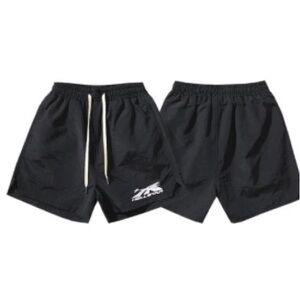 Black Athletic Shorts with Logo